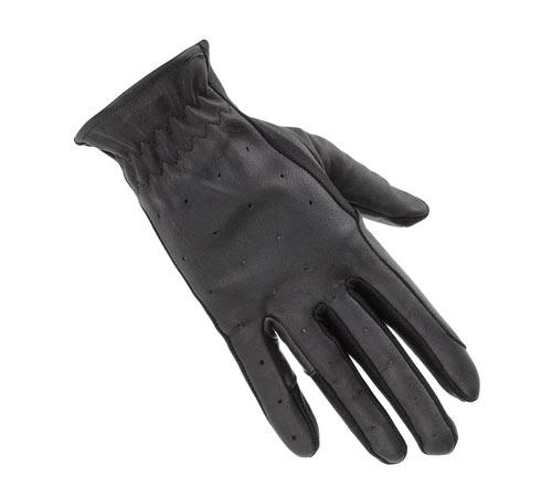Luva de Couro Feminina Preta